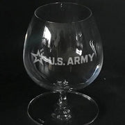 US. Army Star on Brandy Snifter Crystal House