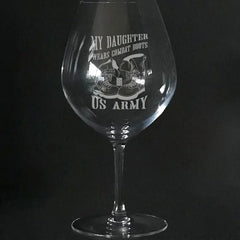 US.Army Boots on Stem Wine Glasses Crystal House