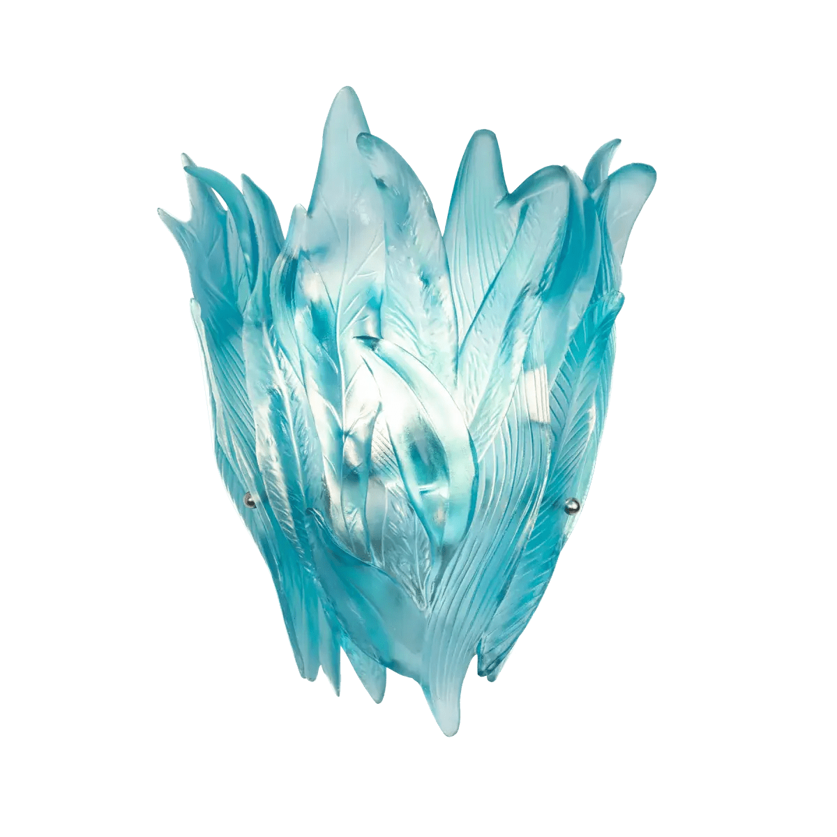 Vegetal Turquoise Blue Wall Lamp Daum