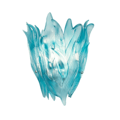 Vegetal Turquoise Blue Wall Lamp Daum
