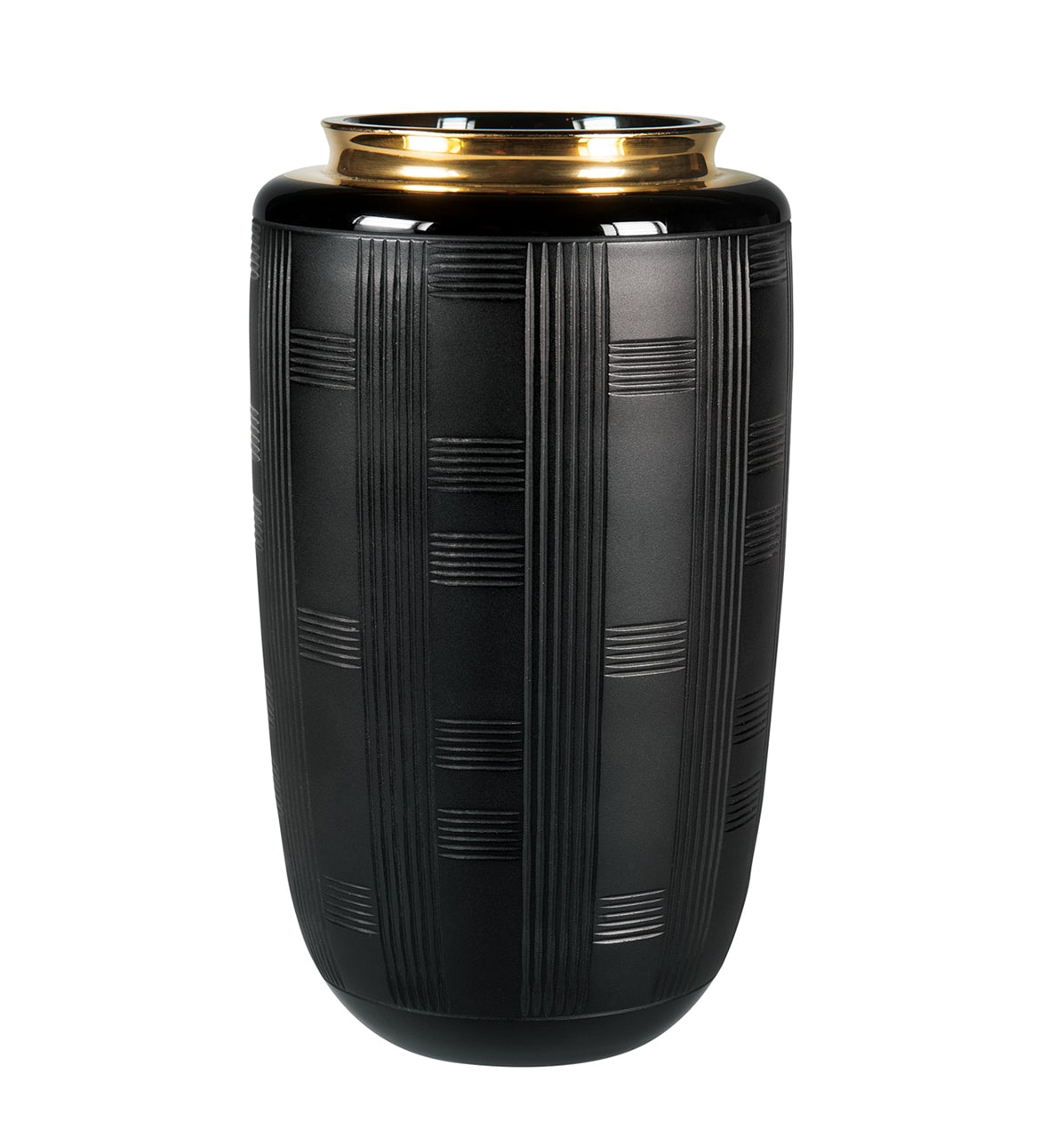 JET BLACK CASE WITH SMALL VASE Vista Alegre