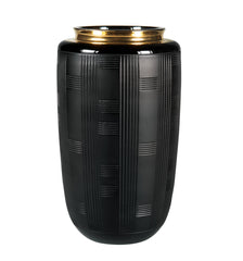 JET BLACK CASE WITH SMALL VASE Vista Alegre