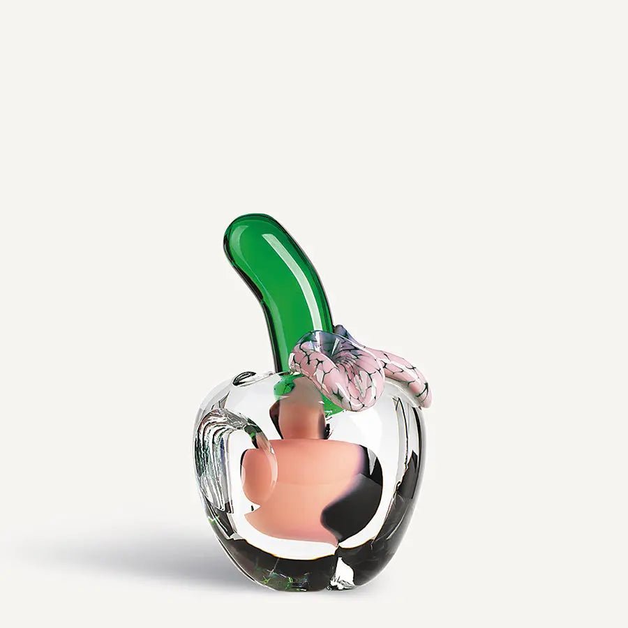 We Love Apples Clear/Pink Kosta Boda