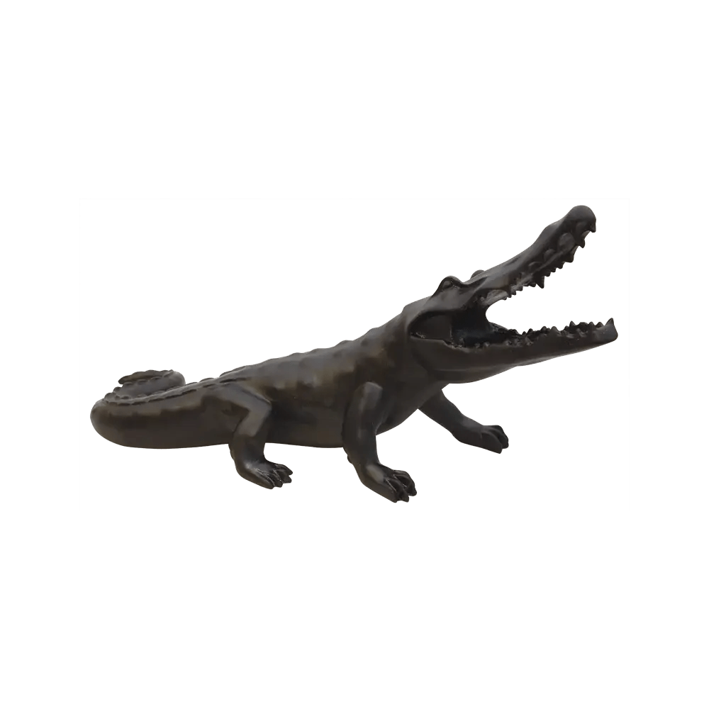 Wild Crocodile in Black by Richard Orlinski 99 ex Daum