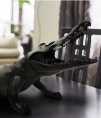 Wild Crocodile in Black by Richard Orlinski 99 ex Daum - Crystal House