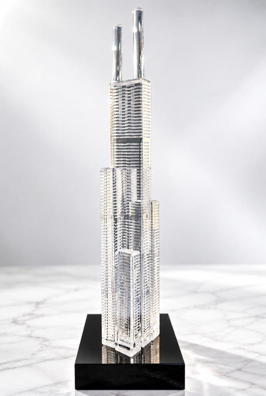 Willis Tower Crystal Sculpture front view