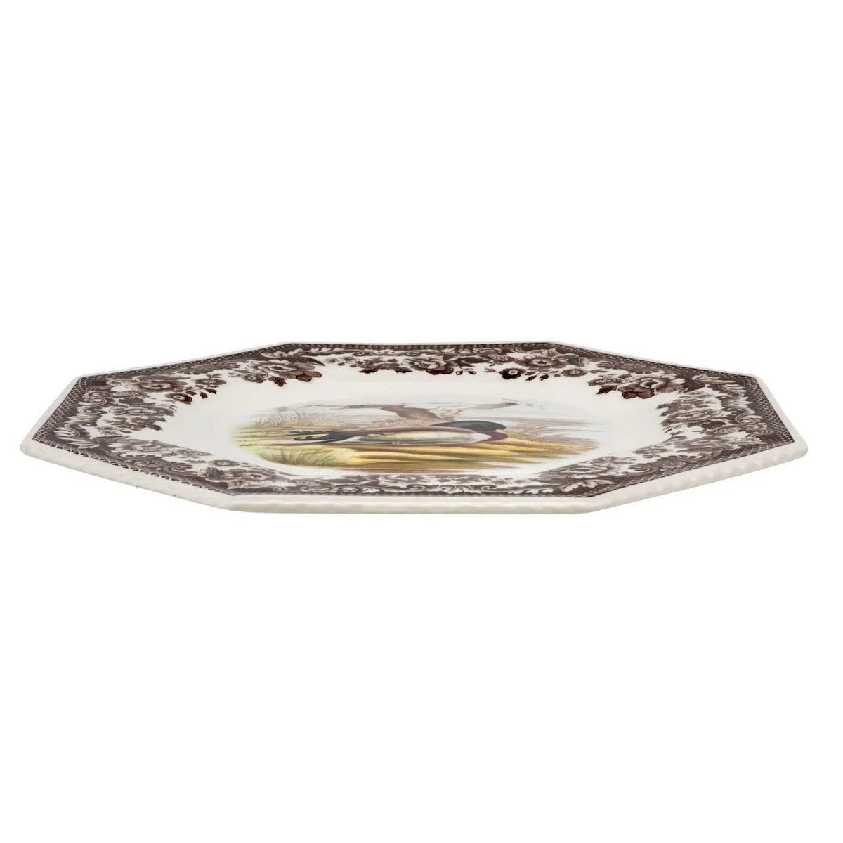 Woodland Birds Octagonal Plate (Mallard) Spode