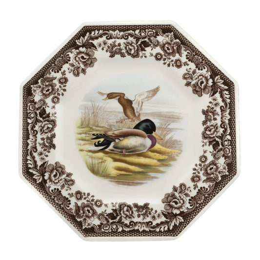 Woodland Birds Octagonal Plate (Mallard) Spode