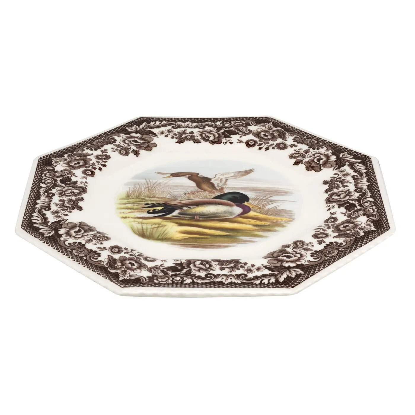 Woodland Birds Octagonal Plate (Mallard) Spode