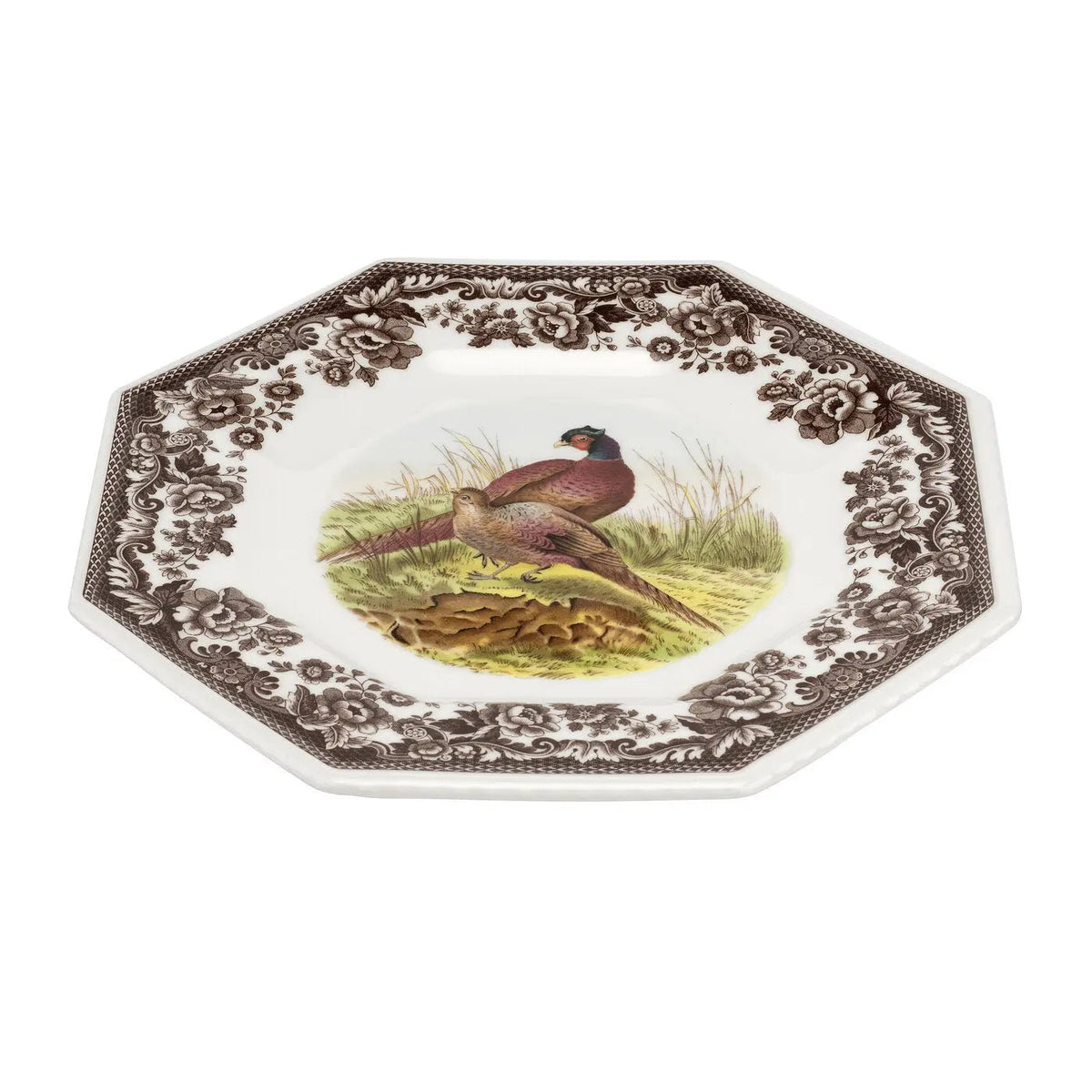 Woodland - Pheasant Dinnerware Octagonal Plate (Pheasant) Spode