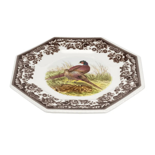 Woodland - Pheasant Dinnerware Octagonal Plate (Pheasant) Spode