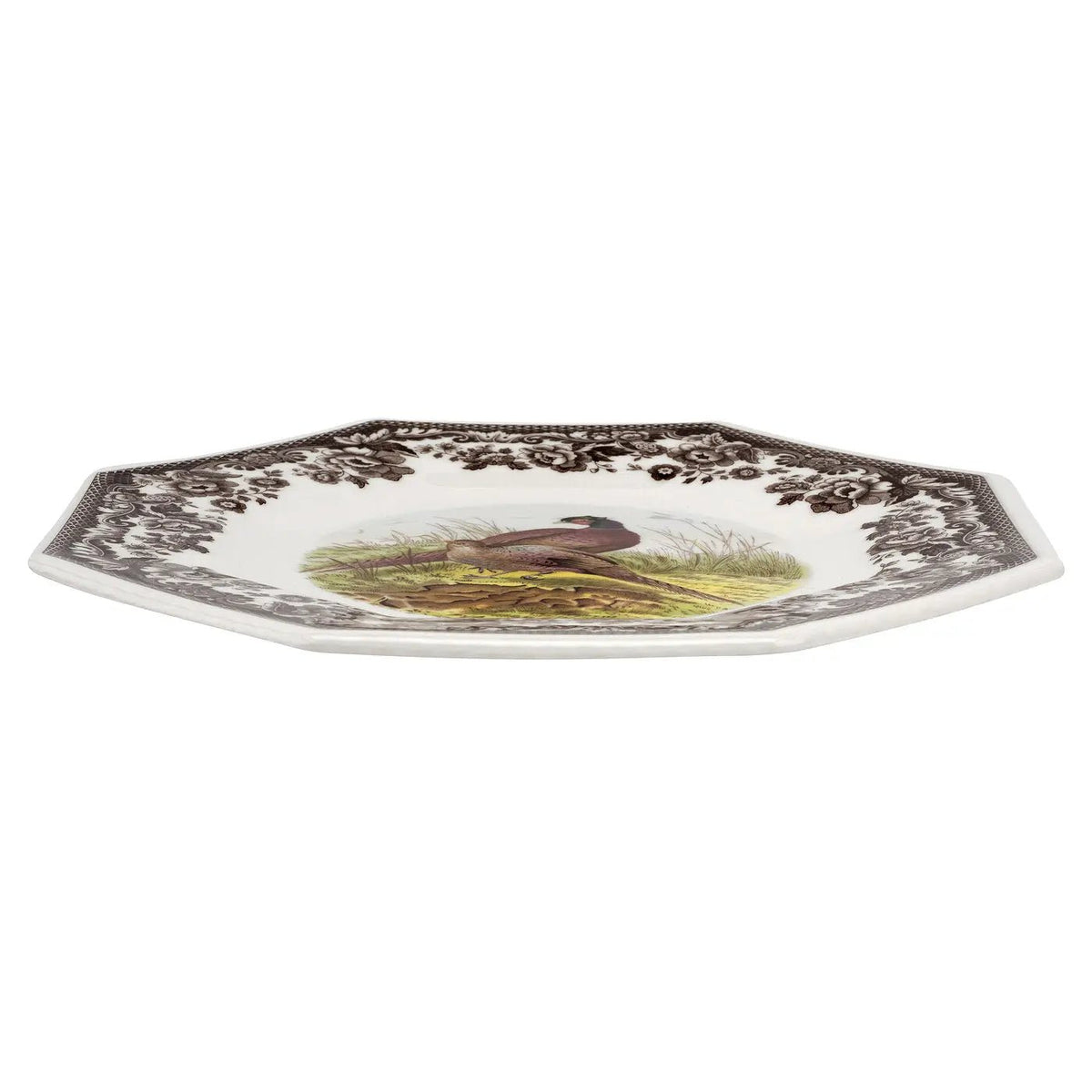 Woodland - Pheasant Dinnerware Octagonal Plate (Pheasant) Spode