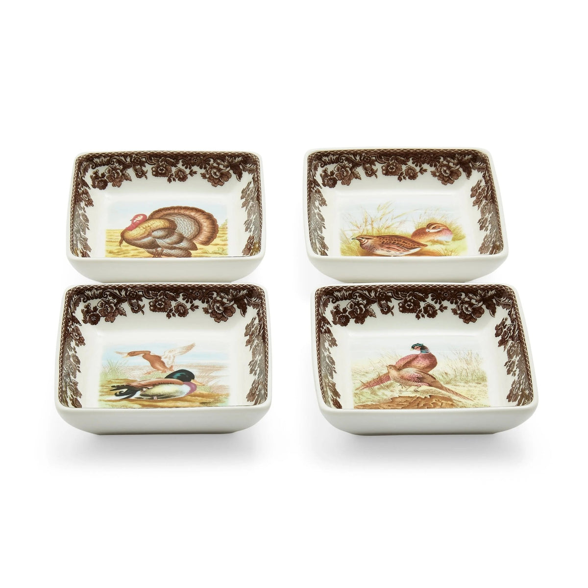 Woodland Square Dish Set of 4 Spode