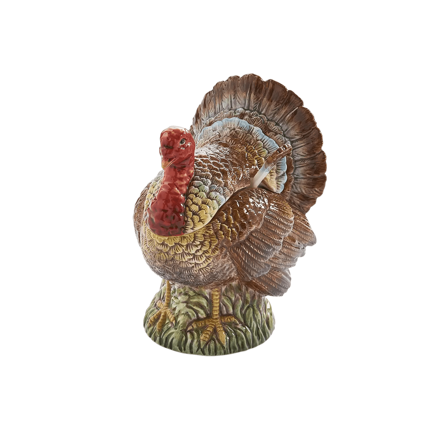 Woodland Turkey Gravy Boat and Ladle Spode