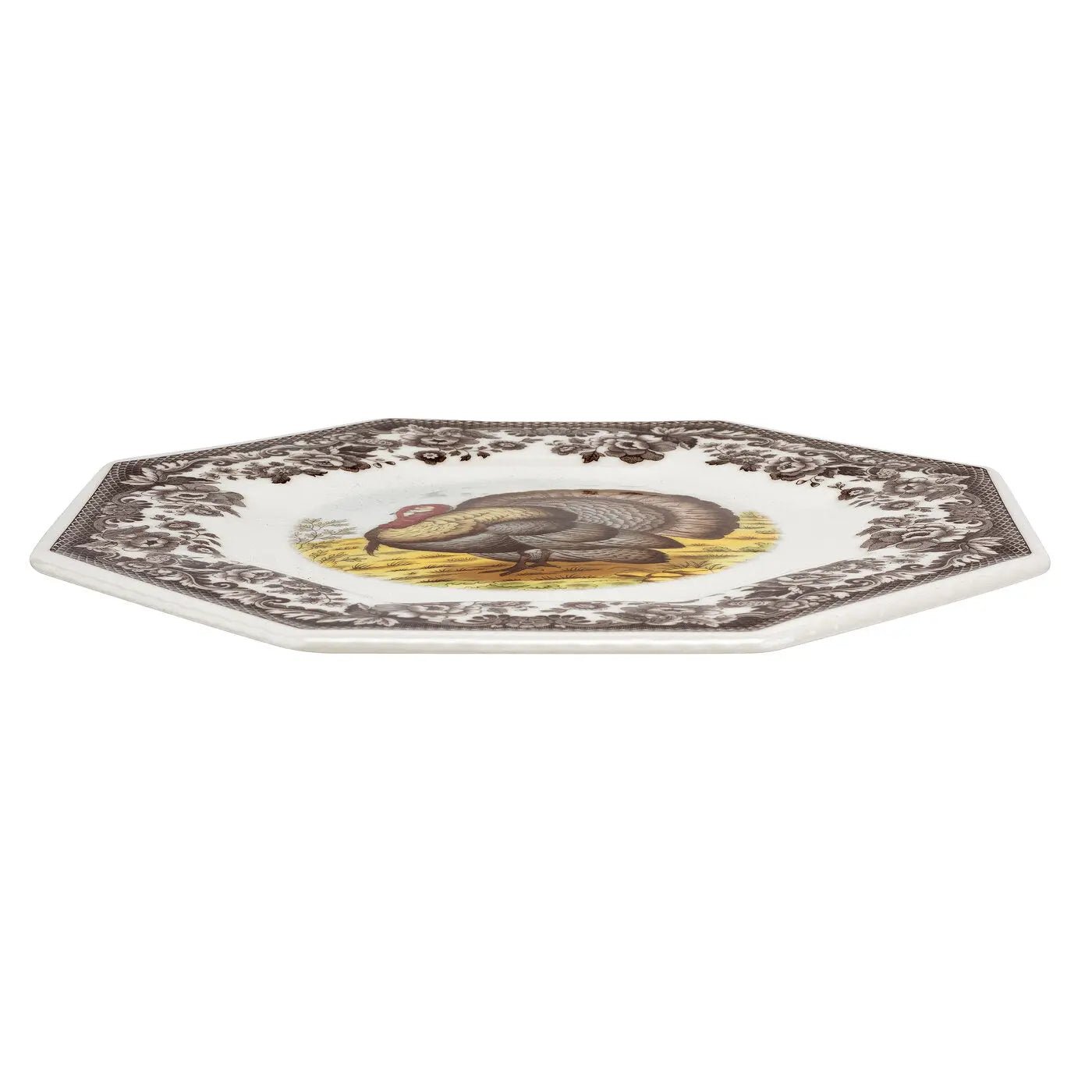 Woodland - Turkey Octagonal Plate (Turkey) Spode