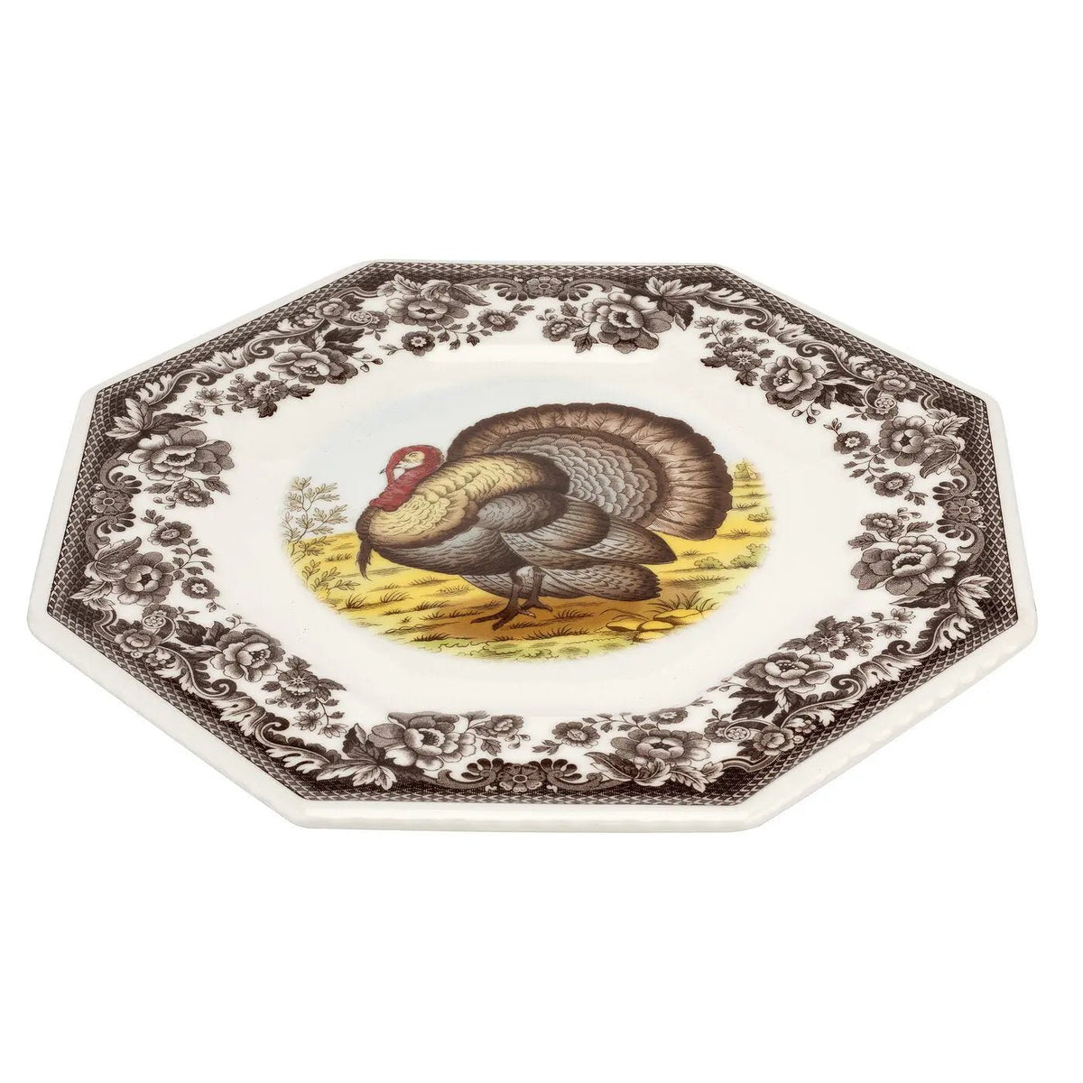 Woodland - Turkey Octagonal Plate (Turkey) Spode