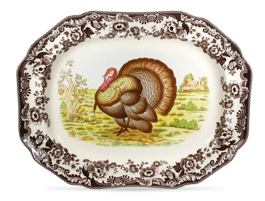 Woodland - Turkey Octagonal Platter (Turkey) Spode