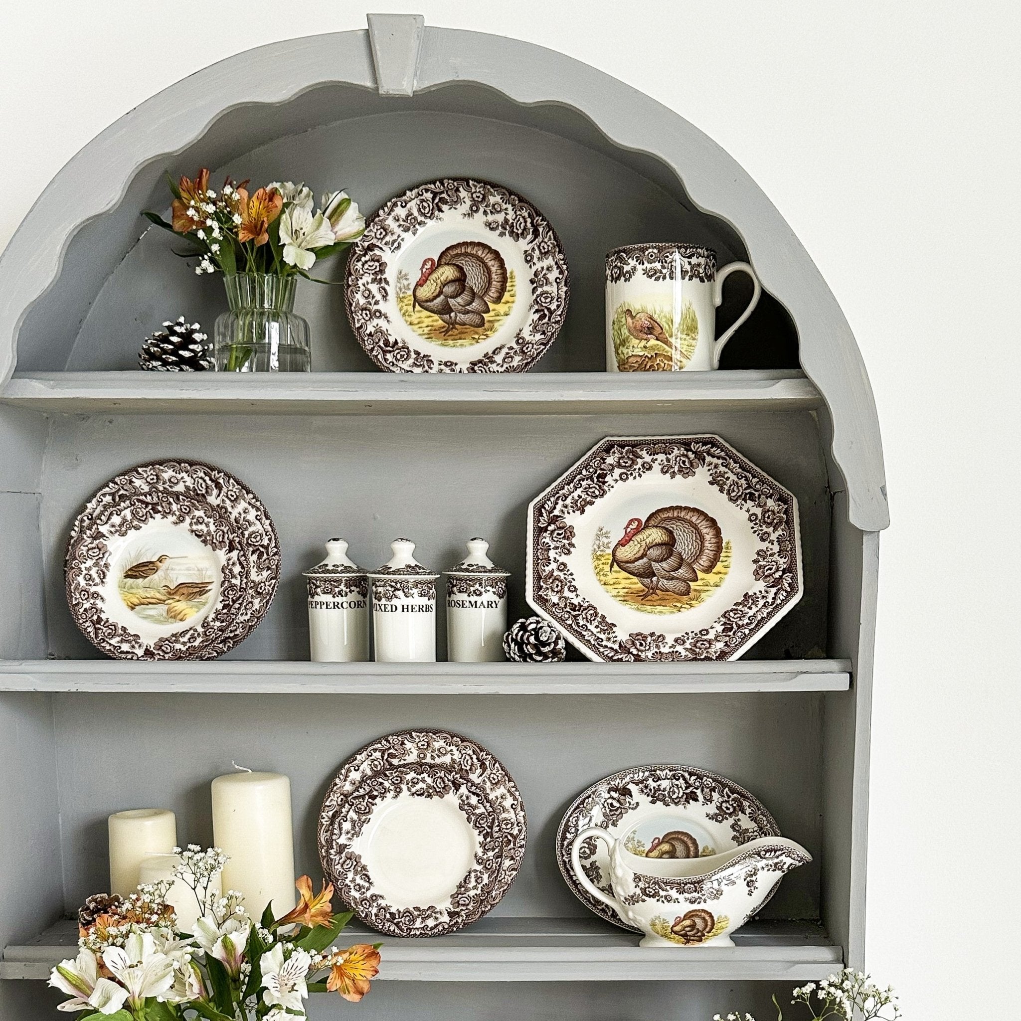 Woodland - Turkey Salad Plate (Turkey) Spode - Crystal House