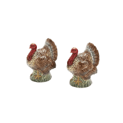 Woodland Turkey Salt and Pepper Spode