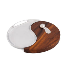 Yin Yang Cheese Board w/ Spreader Nambé