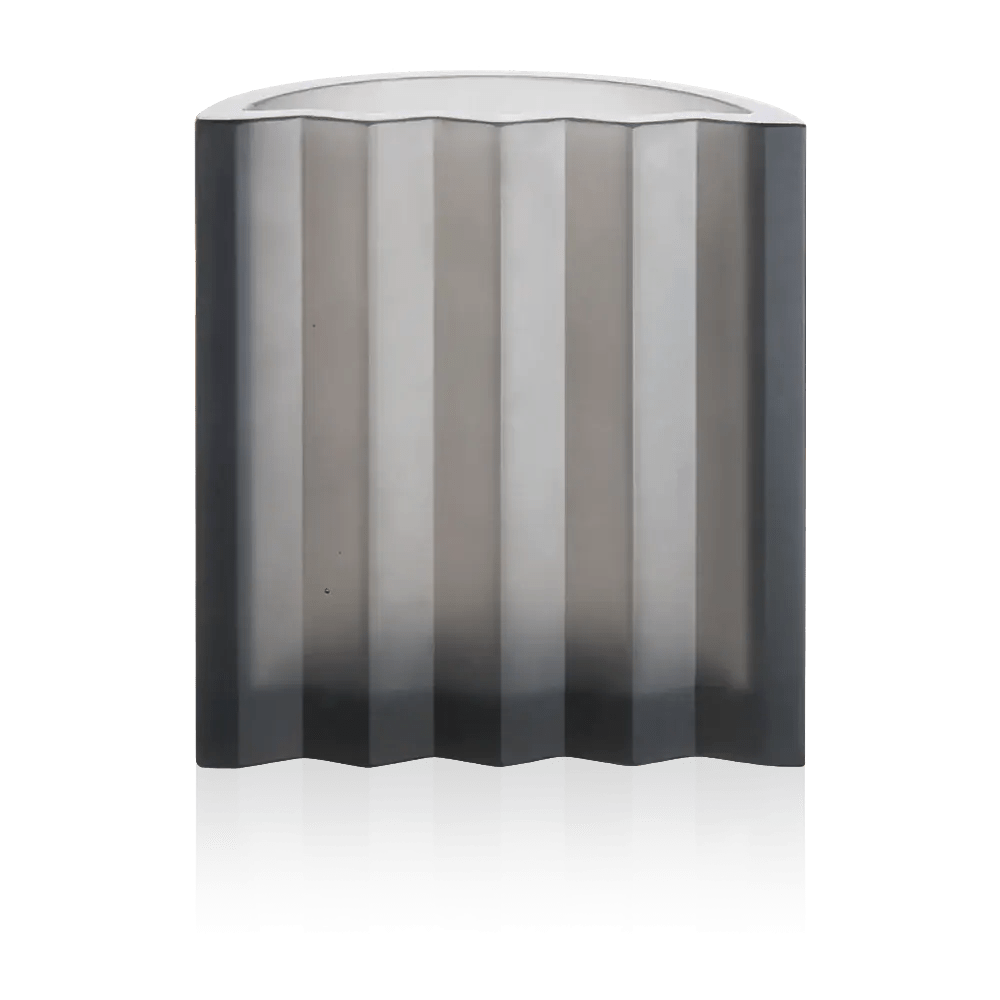 ZigZag Vase in Grey by Victoria Wilmotte 300 ex Daum