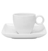 CARRÉ WHITE LARGE COFFEE CUP & SAUCER