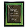 Metallic Fusion Plaque - Green With Black edges