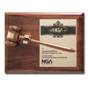 Removable Gavel Piano Finish Plaque