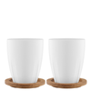 Bruk Porcelain Mug With Oak Lid (pair)