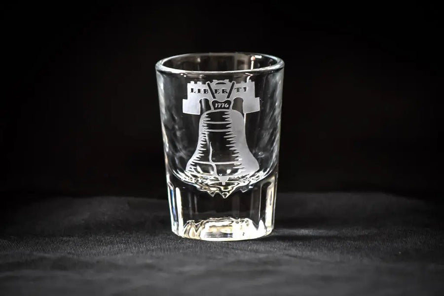 1776 Engraved Shot Glass - (PAIR)