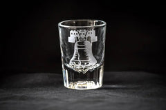 1776 Engraved Shot Glass - (PAIR) Crystal House