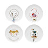 Tea With Alice Set 4 Dessert Plates - Tea With Alice - Dinnerware - Vista Alegre