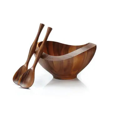 Bella Salad Bowl w /Servers