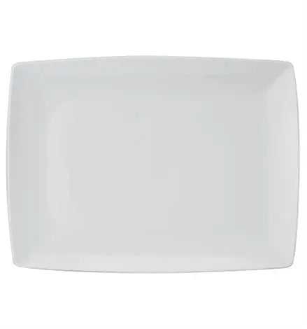 CARRÃ‰ WHITE RECTANGULAR PLATTER 38 - Crystal House