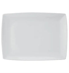 CARRÃ‰ WHITE RECTANGULAR PLATTER 38 - Crystal House