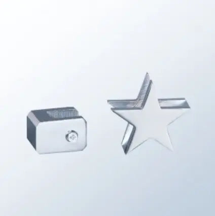 CHROME RECTANGLE HOLDER - Crystal House
