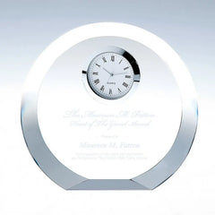 CIRCLE SILVER CLOCK