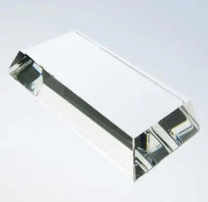CLEAR CRYSTAL SLANT RECTANGLE BASE - Crystal House
