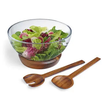 Cooper Salad Bowl W/Servers Nambé