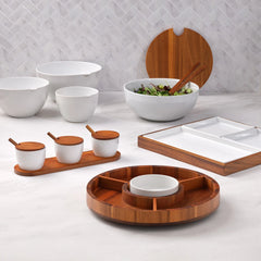 Duets Salad Bowl w / Lid & Servers
