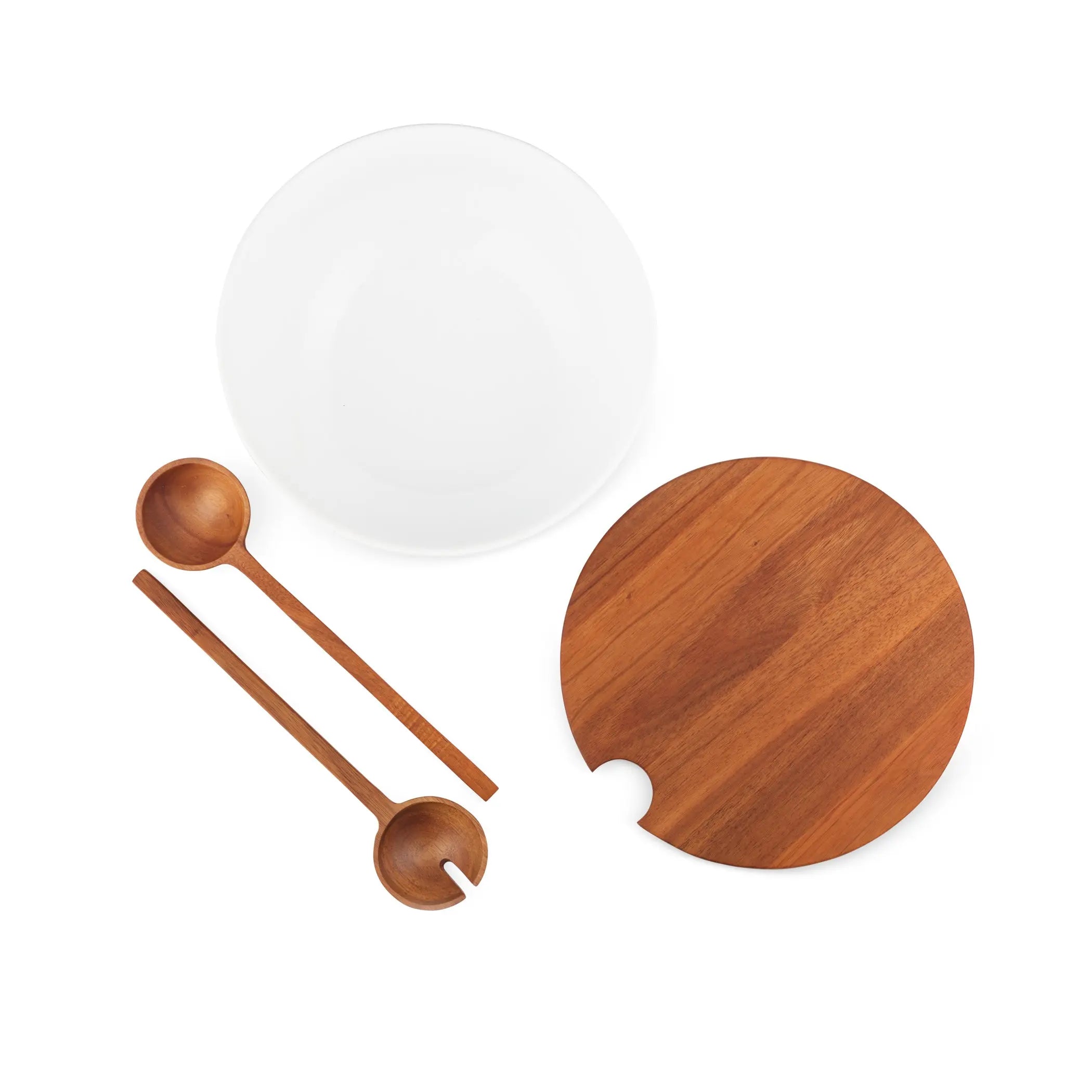 Duets Salad Bowl w / Lid & Servers
