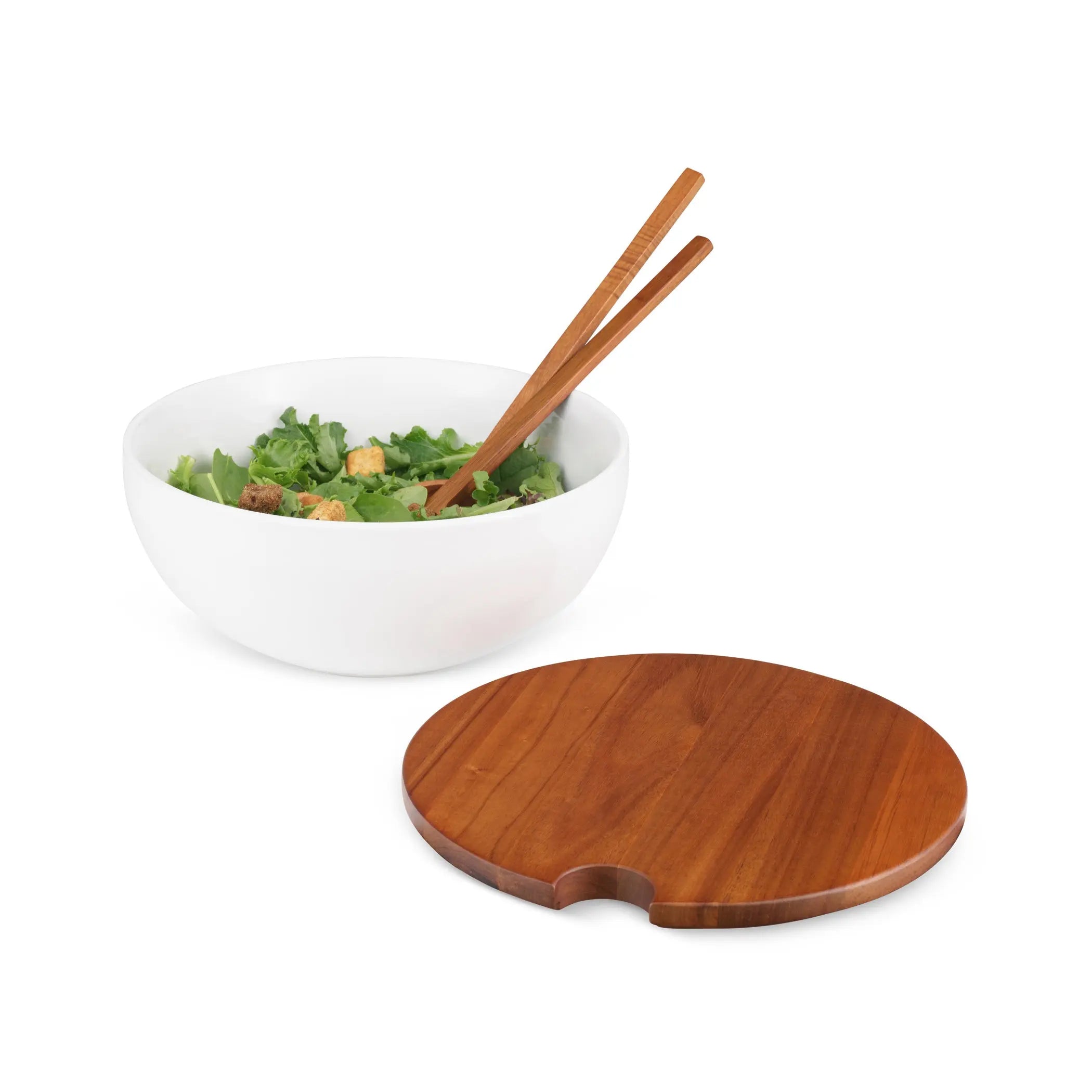 Duets Salad Bowl w / Lid & Servers