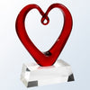 THE WHOLE HEARTED (BLACK/CLEAR BASE) ART GLASS