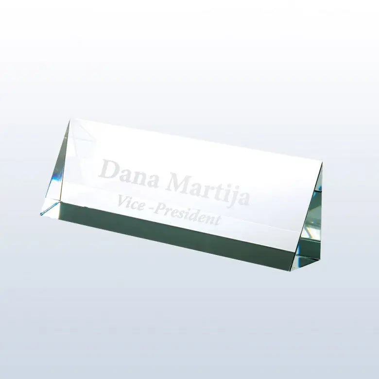 OPTIC CRYSTAL NAMEPLATE