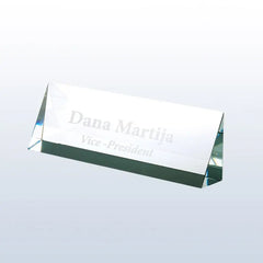 OPTIC CRYSTAL NAMEPLATE