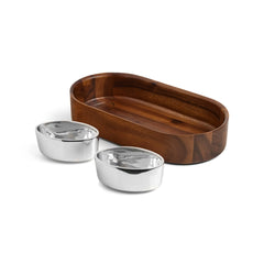 Oblong Nest Chip & Dip - Crystal House