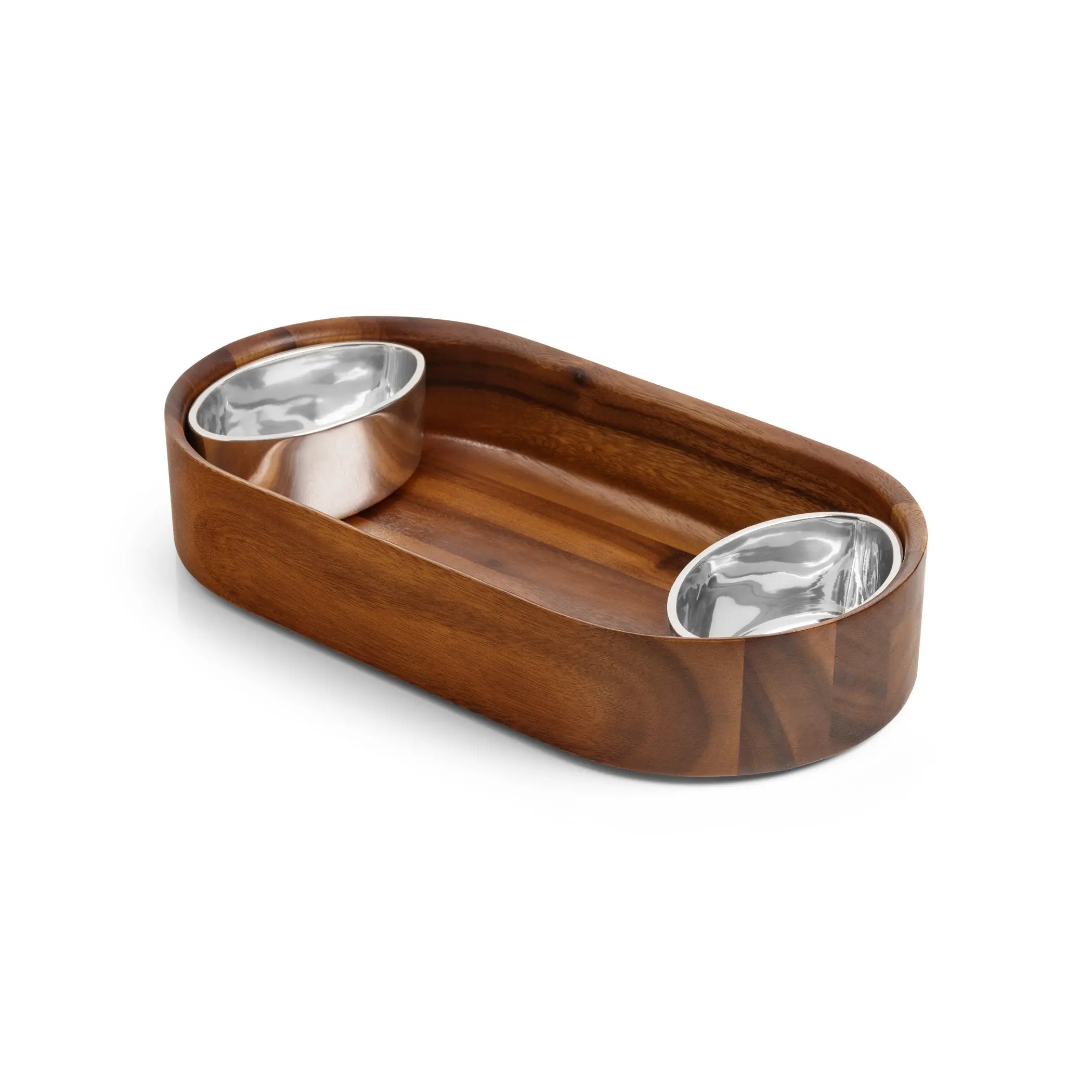 Oblong Nest Chip & Dip - Crystal House