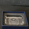 Navy Logo Engraved Crystal Paperweight