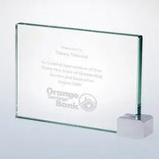 ACHIEVEMENT AWARD W/ BRASS RECTANGLE HOLDER Crystal House - Prism