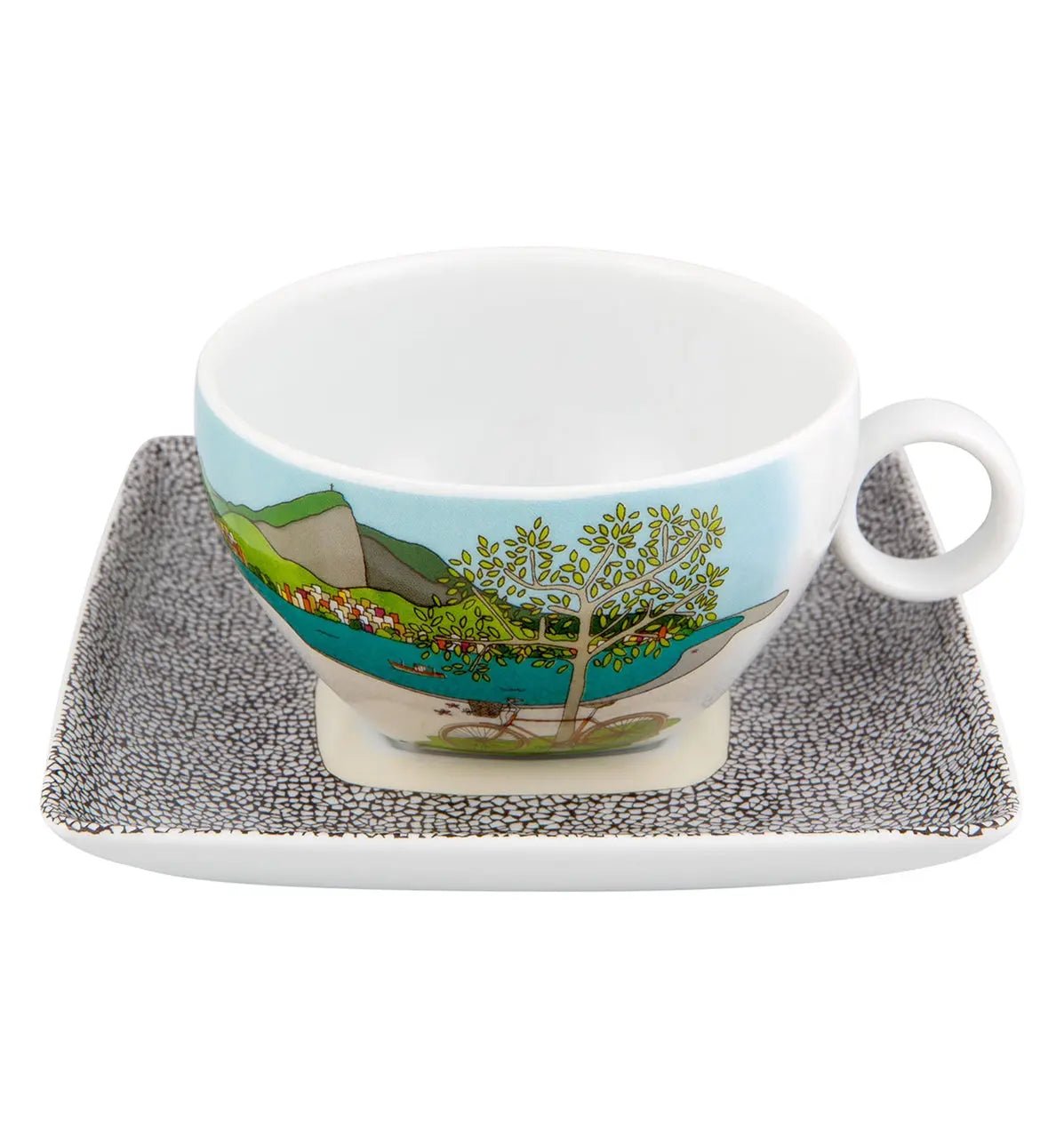 ALMA RIO JANEIRO TEA CUP & SAUCER Vista Alegre - Crystal House
